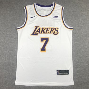 Lakers 7 retro white round neck