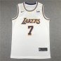 Lakers 7 retro white round neck