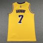 Lakers 7 yellow round neck new logo