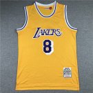 Lakers 8 Yellow Retro Gold Label