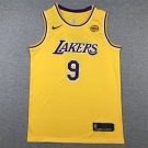Lakers 9 yellow round neck