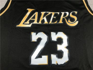 Lakers 23 New Black Gold