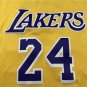 Lakers 24 Kobe Commemorative Edition Yellow Round Neck