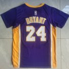 Lakers 24 Purple Short Sleeves