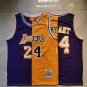 Lakers 24 purple yellow color blocked