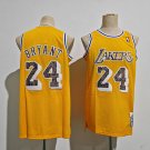 Lakers 24 Yellow Serpentine Font Retro