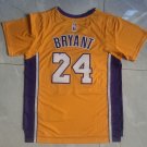 Lakers 24 Yellow Short Sleeves