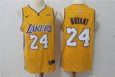 Lakers 24 yellow V-neck