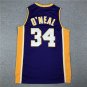 Lakers 34 Purple V-neck Retro