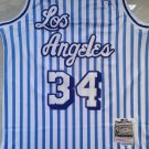 Lakers 34 white and blue stripes