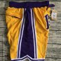 Lakers JUST DON Yellow Four Pocket Ball Pants S-XXL