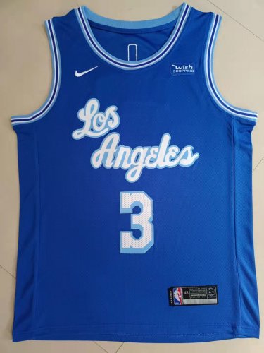 Lakers No. 3 Blue  jersey