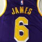 Lakers No. 6 James Retro Purple XS-XXL