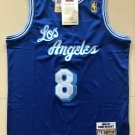 Lakers No. 8 Kobe LOS Grass Blue Embroidered XS-XXL