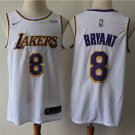Lakers No. 8 new round neck white fan version