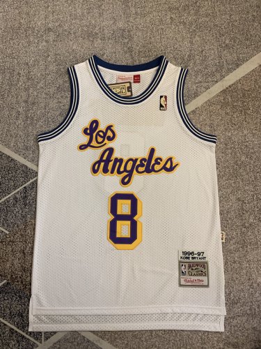 Lakers No. 8 Retro White LOS