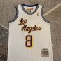 Lakers No. 8 Retro White LOS