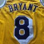 Lakers No. 8 Yellow Embroidered MN96-97XS-XXL Full Size