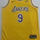 Lakers No. 9 yellow children's  jersey