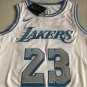 Lakers No. 23 James City White XS-XXL