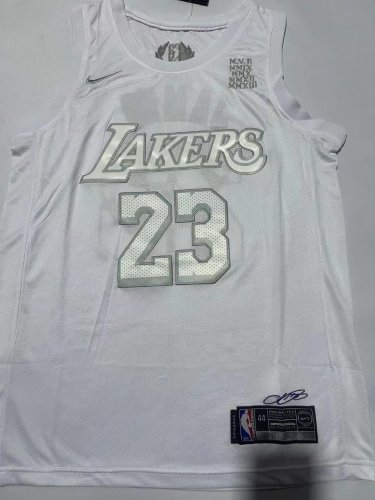 Lakers No. 23 White Glory Edition  jersey