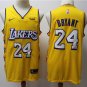 Lakers No. 24 2019-2020 New Yellow City Edition Jersey - with Sponsorship Logo