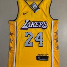 Lakers No. 24 Kobe City Edition Yellow XS-XXL