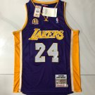 Lakers No. 24 Purple 60th Anniversary Embroidered XS-XXL