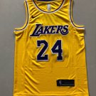 Lakers No. 24 Retro Yellow Embroidered XXS-XXL