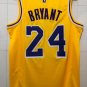 Lakers No. 24 Retro Yellow Embroidered XXS-XXL