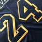 Lakers No. 24 Serpentine Black Embroidered XXS-XXL