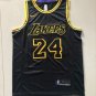 Lakers No. 24 Serpentine Black Embroidered XXS-XXL