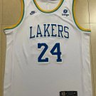 Lakers No. 24 White  jersey