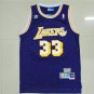 Lakers No. 33 Sky Hook Jabbar Retro Purple Hole Cloth Jersey