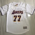 Lakers No. 77 Retro White Short Sleeve XS-XXL