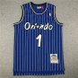 Magic 1 McGrady Blue and White Stripe Retro Logo