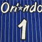 Magic 1 McGrady Blue and White Stripe Retro Logo