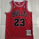 Mitchell&N Jordan 95-96 Championship Logo XS-XXL Red