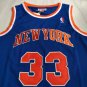 MN Knicks No. 33 Ewing Blue Embroidered S-XXL