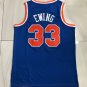 MN Knicks No. 33 Ewing Blue Embroidered S-XXL