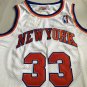 MN Knicks No. 33 Ewing White Embroidered S-XXL