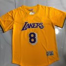 MN Lakers No. 8 Kobe Yellow Short Sleeve XS-XXL