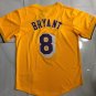 MN Lakers No. 8 Kobe Yellow Short Sleeve XS-XXL