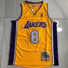 MN retro 00 season V-neck yellow No. 8 Kobe jersey XS-XXL