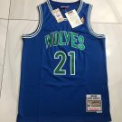 MN Timberwolves Garnett 95-96 vintage blue embroidered jersey