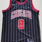 NBA  Fan Edition Bulls No. 8 LaVine Declaration Edition Black Shirt
