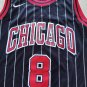 NBA  Fan Edition Bulls No. 8 LaVine Declaration Edition Black Shirt