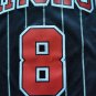 NBA  Fan Edition Bulls No. 8 LaVine Declaration Edition Black Shirt