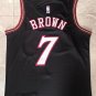 NBA 76ers 7 # Brown Retro Black Shirt