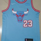 NBA Season Bulls No. 23 Light Blue  jersey